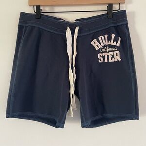 Hollister California Y2K Terry Fleece Shorts Dark Blue Medium